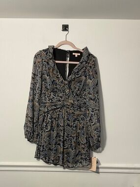 city studios juniors' square-neck long-sleeve tweed dress City Studios Juniors' Square Neck Button-Up Details Short Dress - Pink